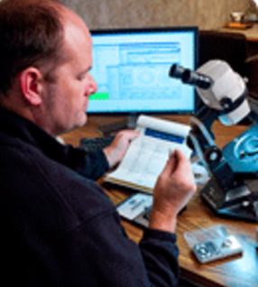 Mark Gamel at his appraisal desk